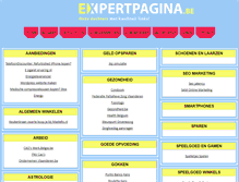 Tablet Screenshot of expertpagina.be
